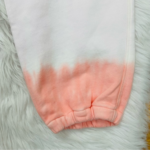 Vineyard Vines Pink White Orange Tie-Dye Joggers Sweatpants Women’s Sz L - Picture 3 of 11